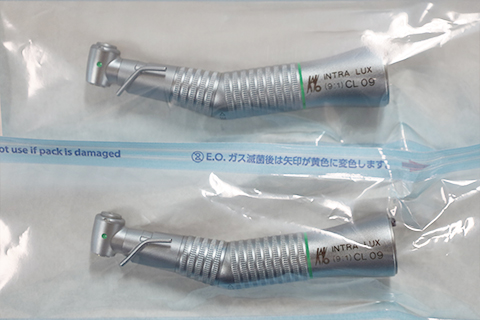 インプランターに装着するインプラント用滅菌コントラ