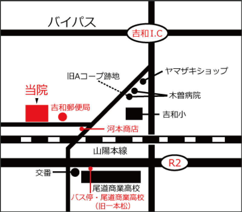 岡田歯科医院アクセスマップ